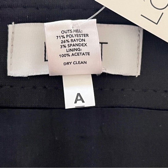 NWT Ann Taylor LOFT black trumpet skirt lined 6 - Picture 5 of 5